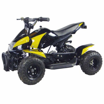 Youth Quad by FamilyGoKarts Yellow Kids Electric Powered ATV   